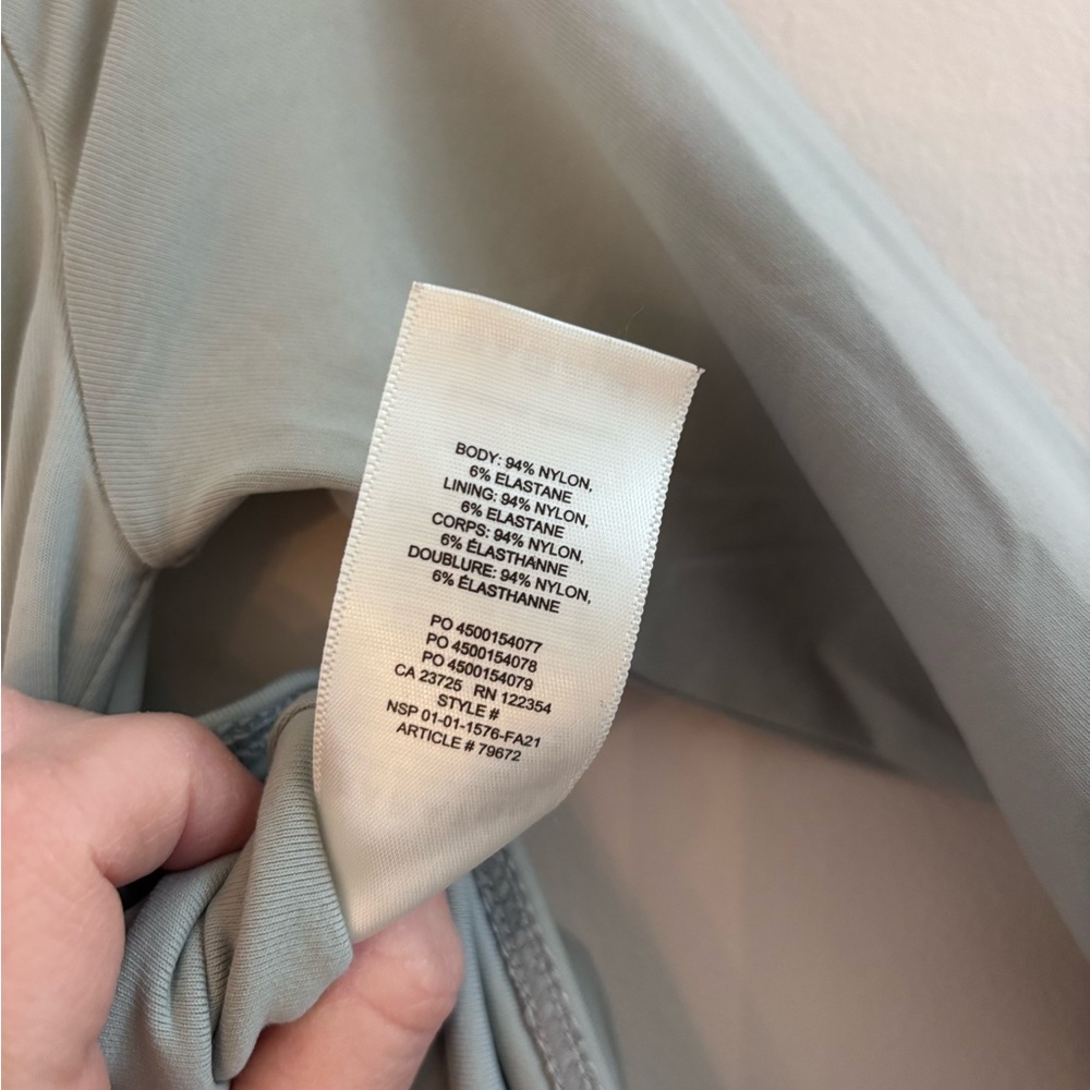 Babaton Contour Crew Long-Sleeve Bodysuit, Grey, Crewneck, Size Small - Picture 7 of 8